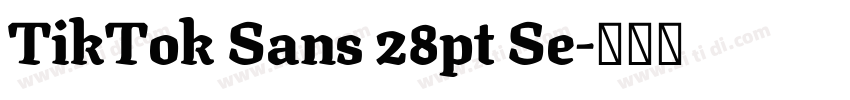 TikTok Sans 28pt Se字体转换